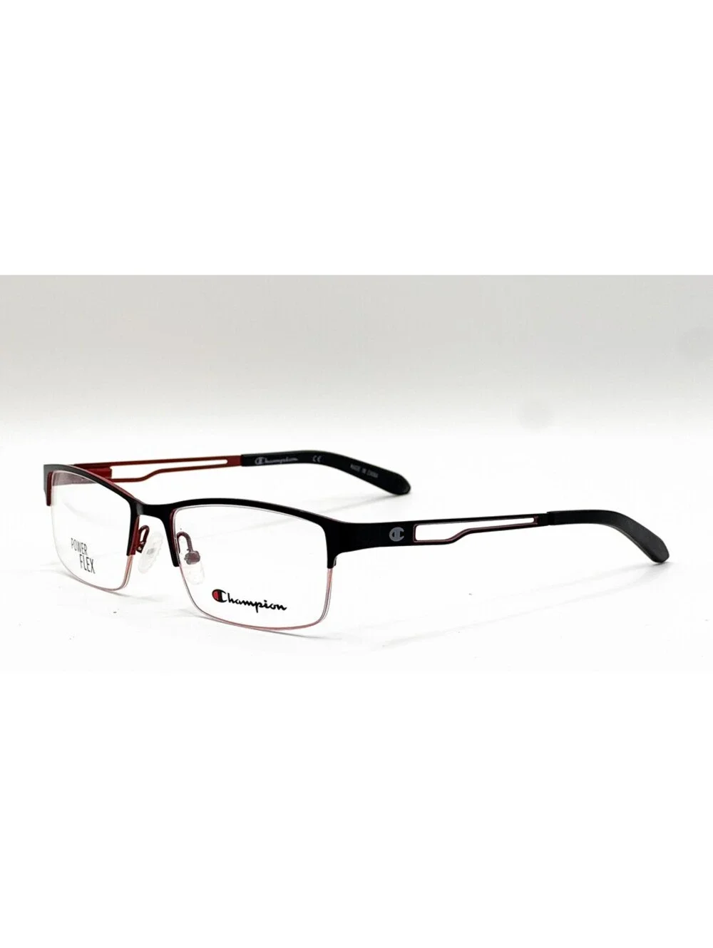 Champion CU2006 C01 Black Rectangle Authentic Eyeglass Frames 53-17-135